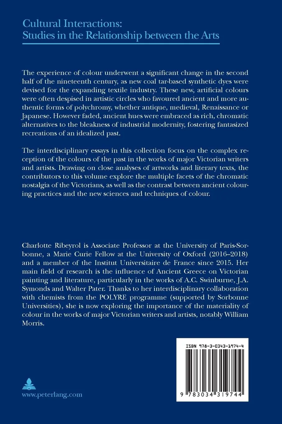 Rückseite: 9783034319744 | The Colours of the Past in Victorian England | Charlotte Ribeyrol