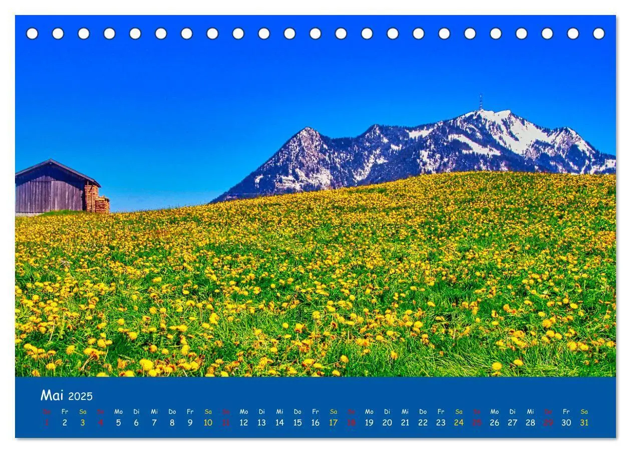Bild: 9783435059744 | Allgäu Liebe (Tischkalender 2025 DIN A5 quer), CALVENDO Monatskalender