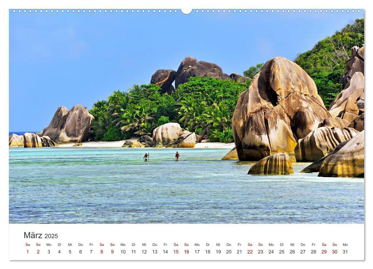 Bild: 9783435439744 | Traumstrände der Seychellen (Wandkalender 2025 DIN A2 quer),...