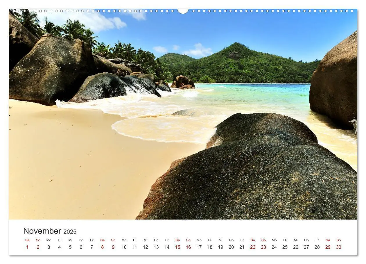 Bild: 9783435439744 | Traumstrände der Seychellen (Wandkalender 2025 DIN A2 quer),...