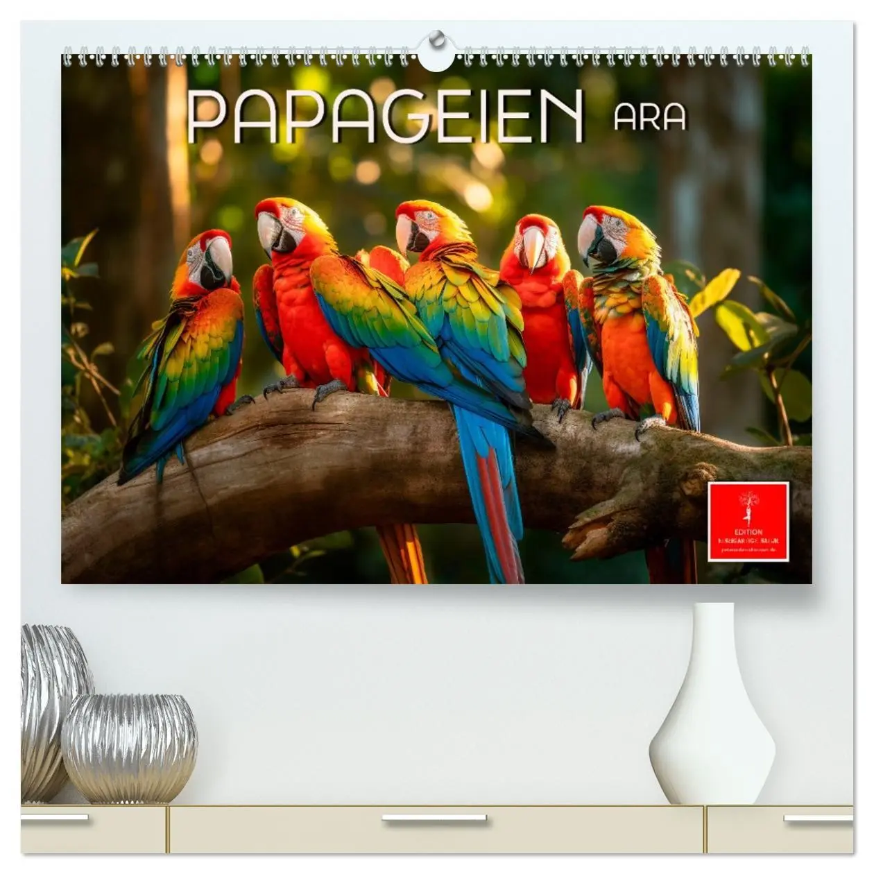 Cover: 9783457529744 | Papageien - Ara (hochwertiger Premium Wandkalender 2026 DIN A2...