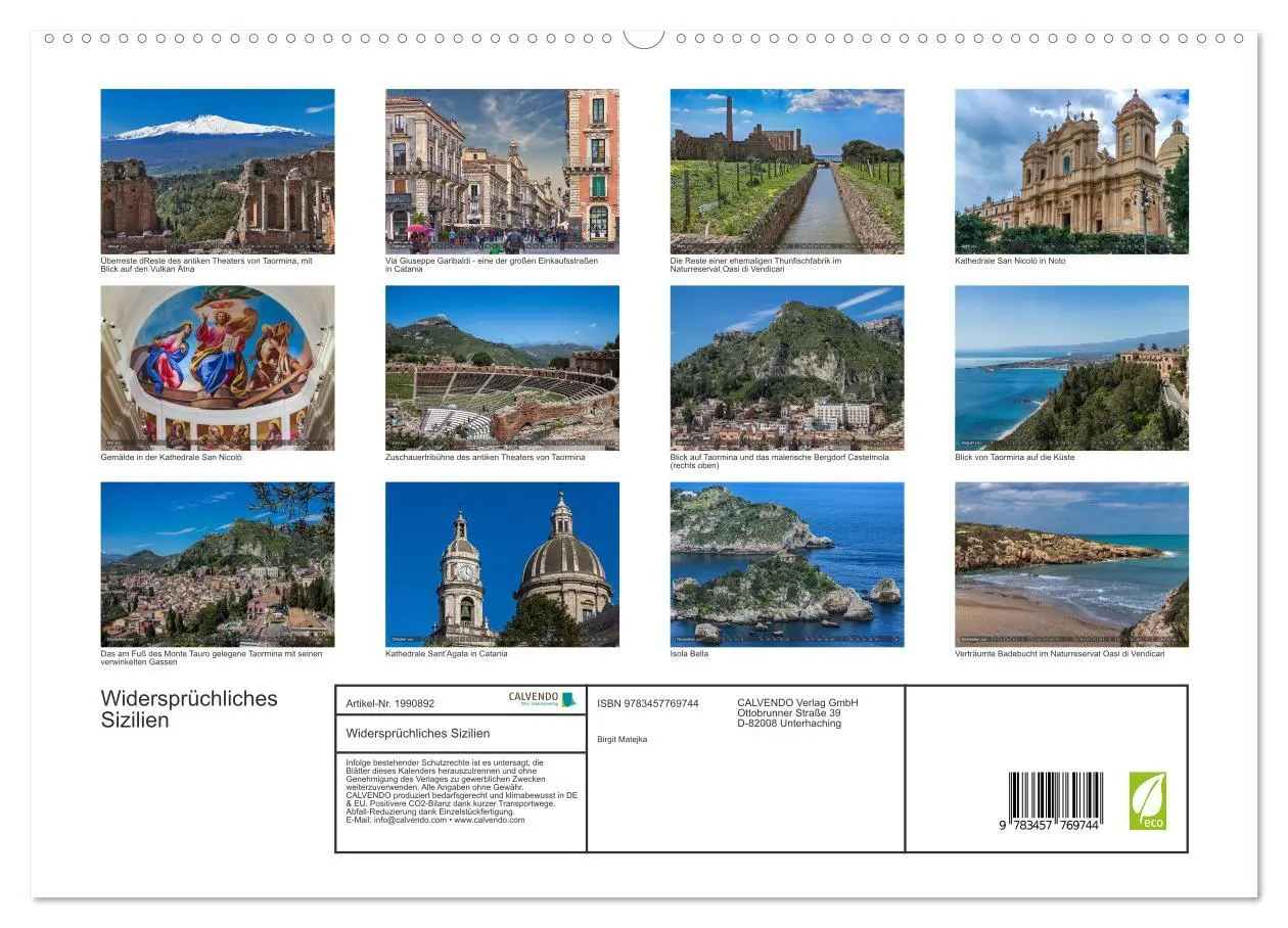 Bild: 9783457769744 | Widersprüchliches Sizilien (hochwertiger Premium Wandkalender 2026...