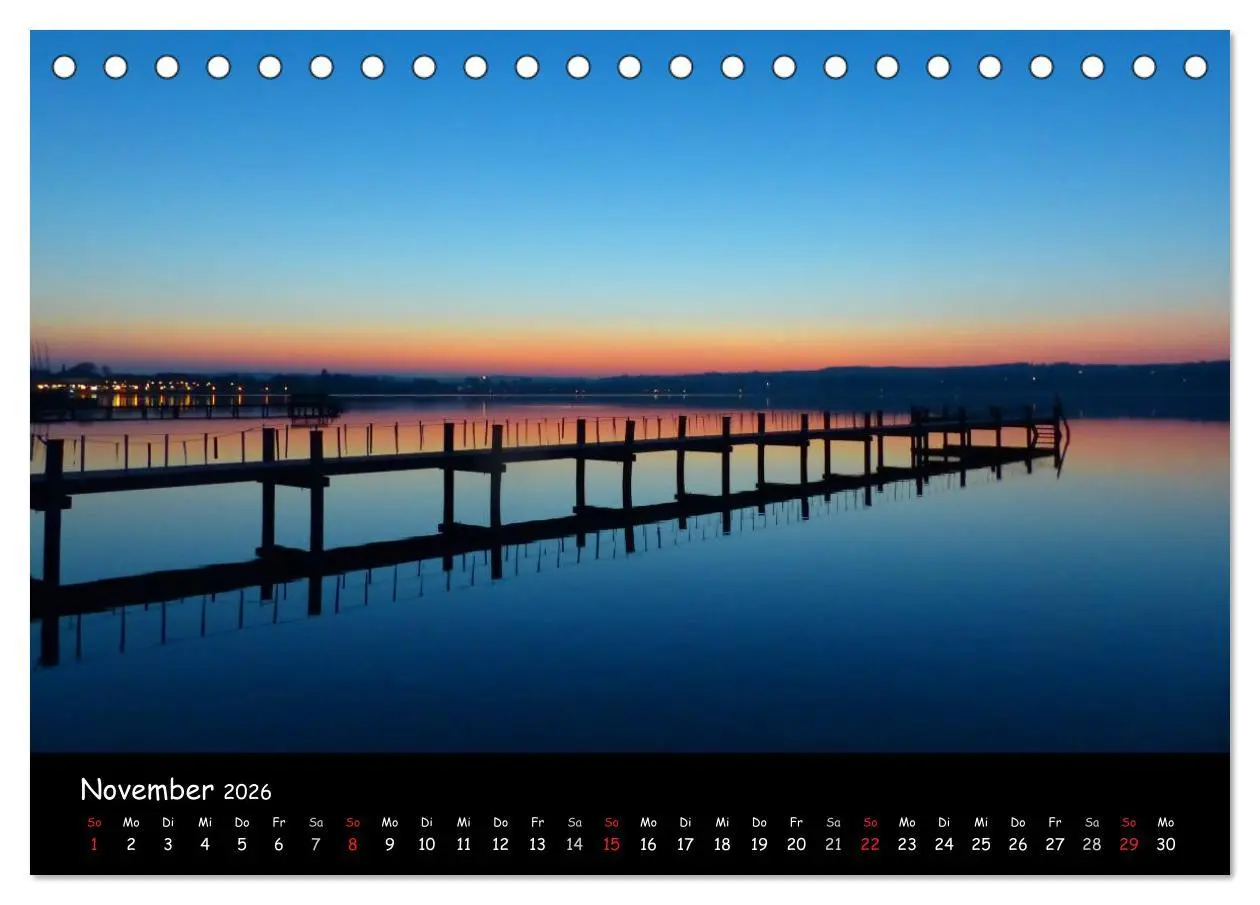 Bild: 9783516169744 | Starnberger See - Silent Moments (Tischkalender 2026 DIN A5 quer),...