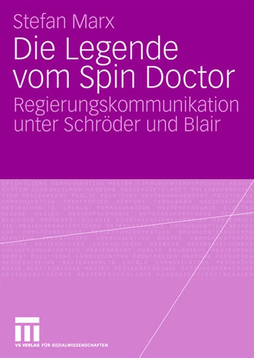 Cover: 9783531159744 | Die Legende vom Spin Doctor | Stefan Marx | Taschenbuch | 292 S.