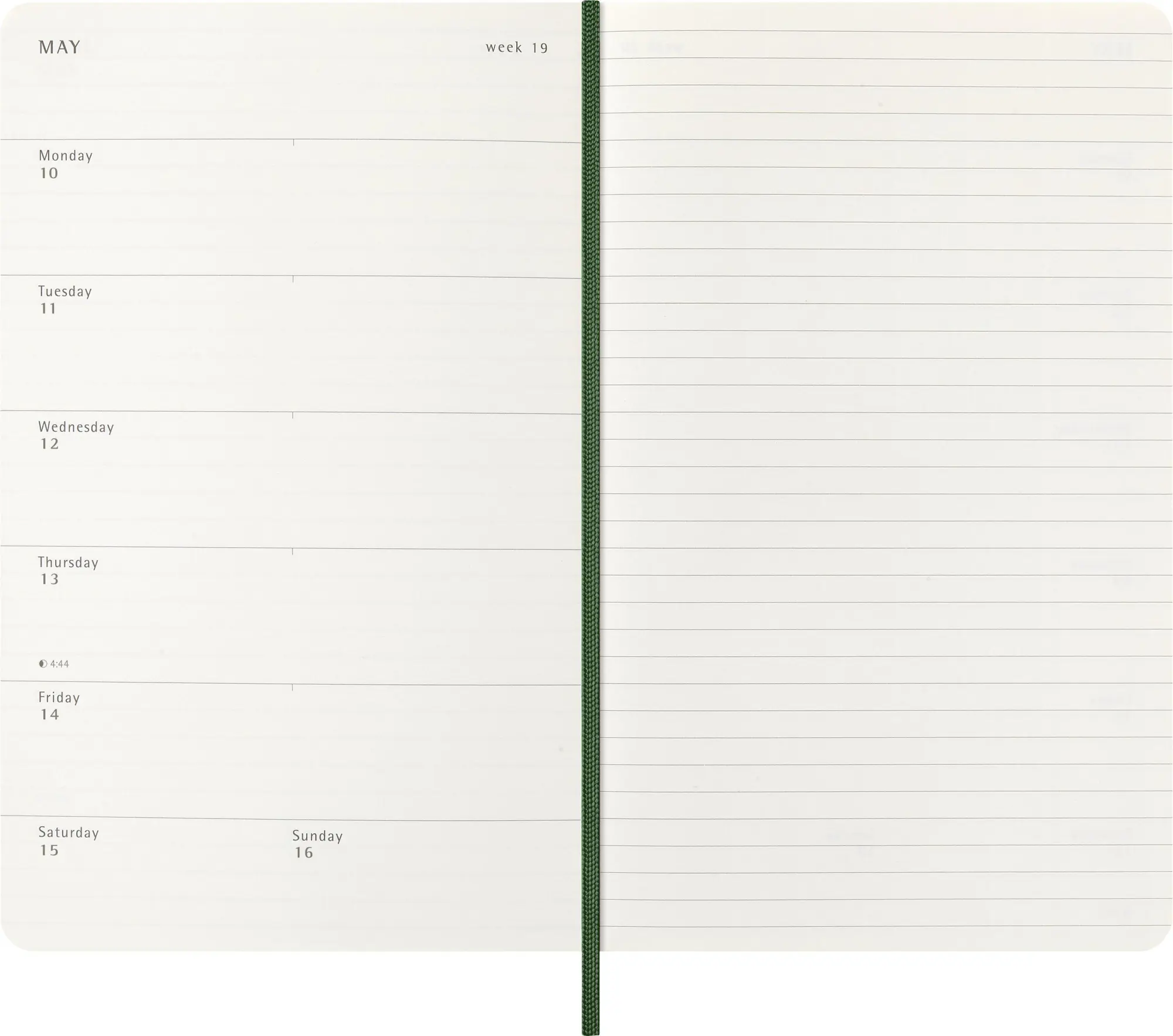 Bild: 8056999279844 | Moleskine 18 Monate Wochen Notizkalender 2026/2027, L/A5, 1 Wo = 1...