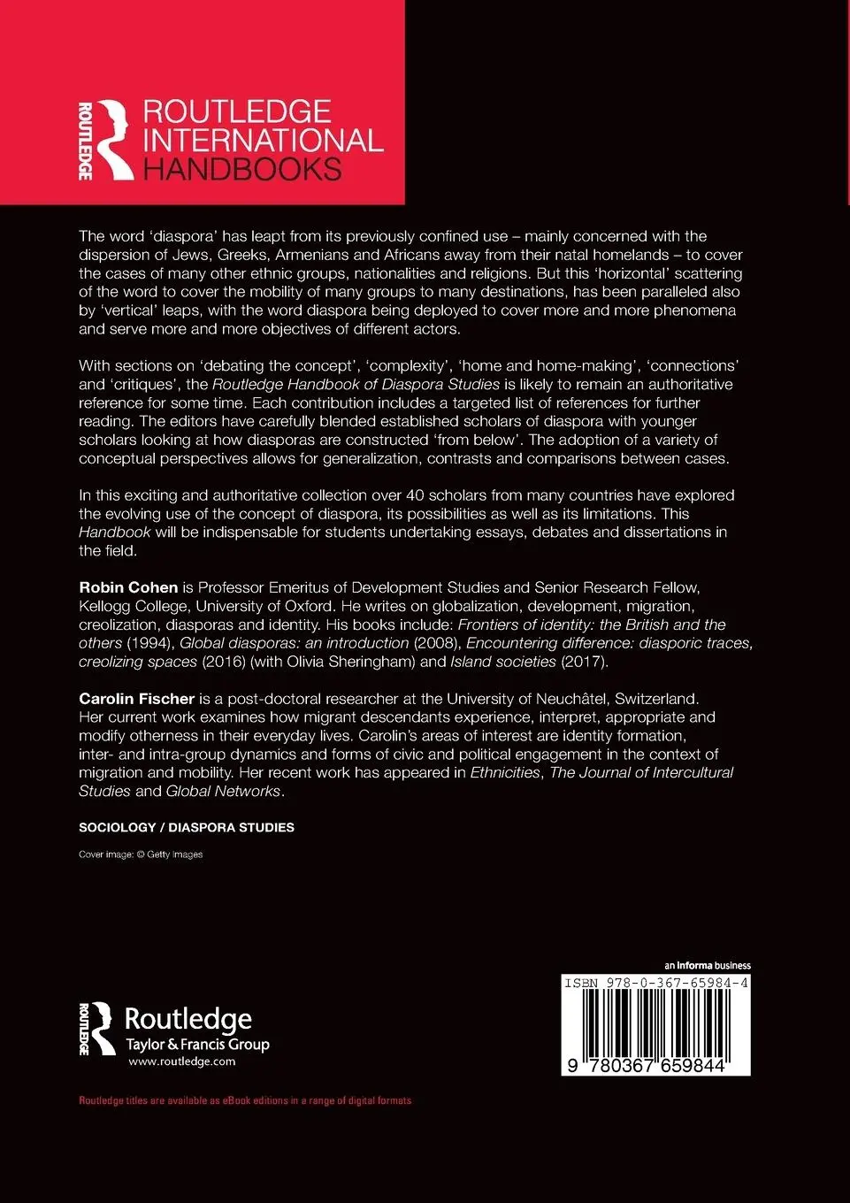 Rückseite: 9780367659844 | Routledge Handbook of Diaspora Studies | Robin Cohen (u. a.) | Buch