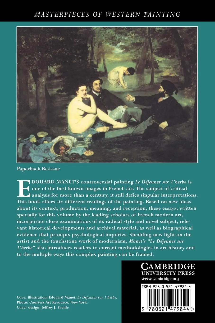 Rückseite: 9780521479844 | Manet's Le Dejeuner Sur l'herbe | Paul Hayes Tucker | Taschenbuch