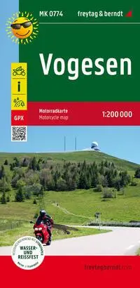 Cover: 9783707919844 | Vogesen, Motorradkarte 1:200.000, freytag &amp; berndt | Freytag &amp; Berndt