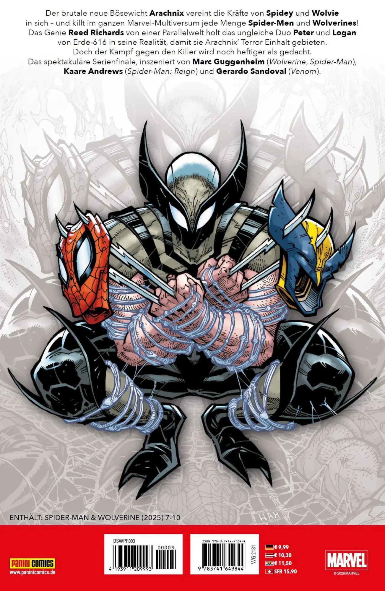 Rückseite: 9783741649844 | Spider-Man &amp; Wolverine | Bd. 3 | Marc Guggenheim (u. a.) | Taschenbuch
