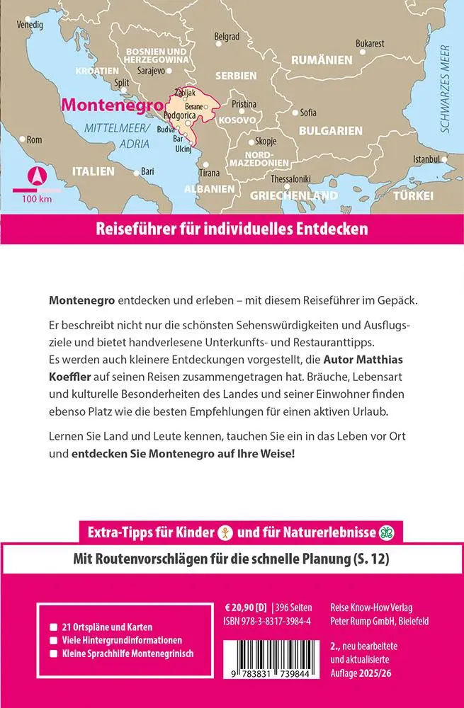 Bild: 9783831739844 | Reise Know-How Reiseführer Montenegro | Matthias Koeffler | Buch