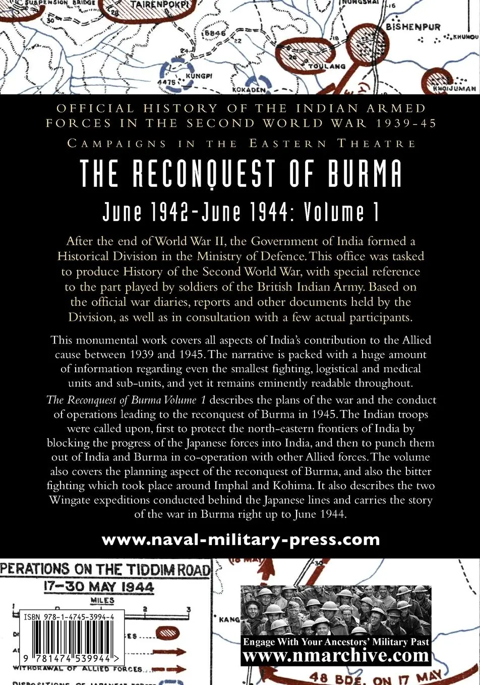 Rückseite: 9781474539944 | THE RECONQUEST OF BURMA June 1942-June 1944 | S. N. Prasad (u. a.)