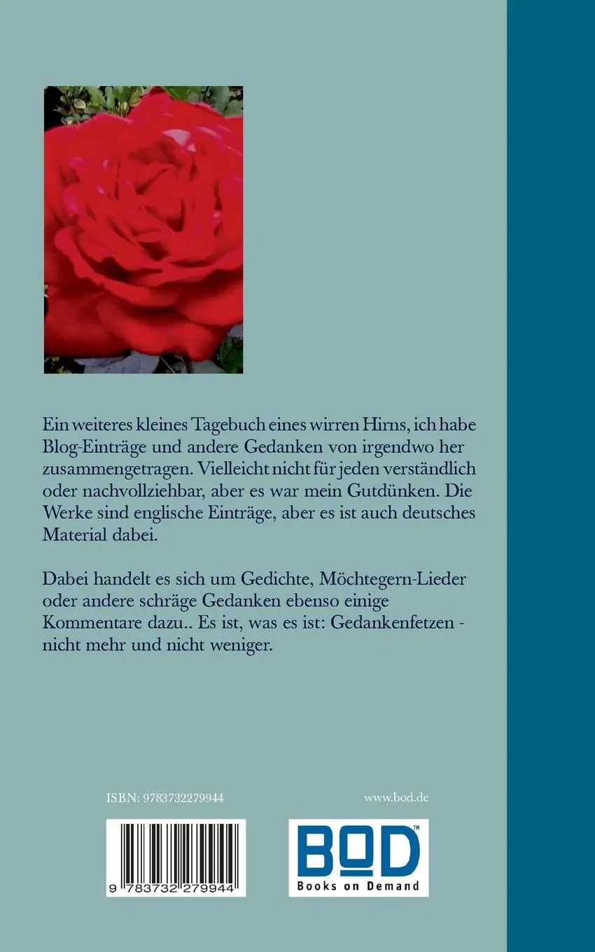 Rückseite: 9783732279944 | Shreds of thoughts II - Gedankenfetzen | Astrid Evelt | Taschenbuch