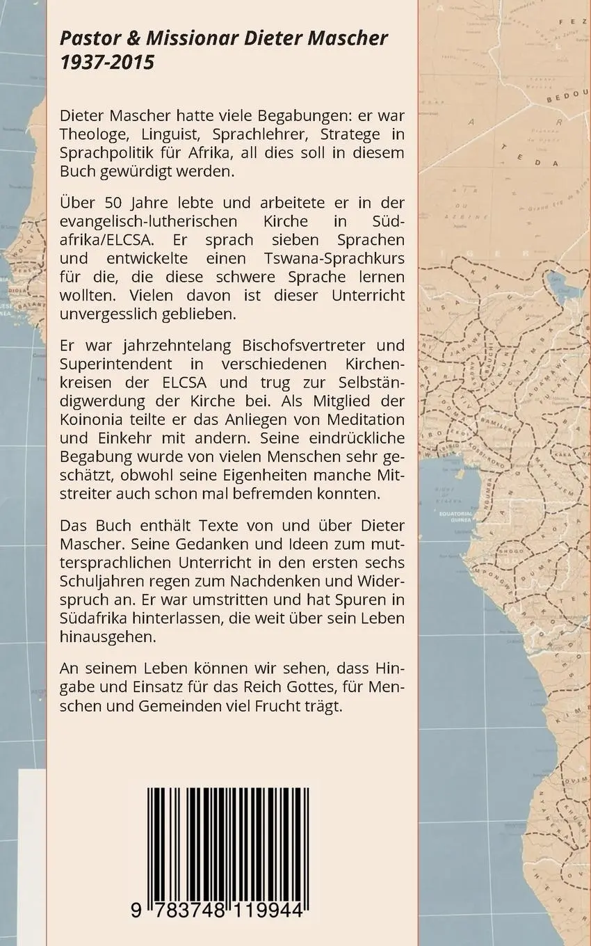 Rückseite: 9783748119944 | moeta bosigo - Der zur Nacht kam. | Leben und Werk Dieter Maschers