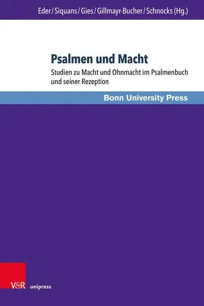 Autor: 9783847119944 | Psalmen und Macht | Sigrid Eder (u. a.) | Buch | 386 S. | Deutsch