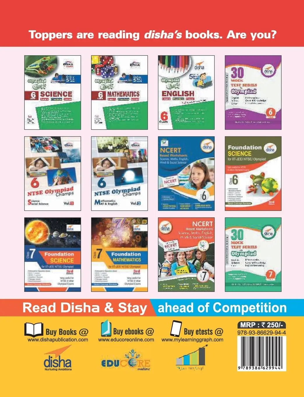 Rückseite: 9789386629944 | Foundation Mathematics for IIT-JEE/ NTSE/ Olympiad Class 6 - 3rd...