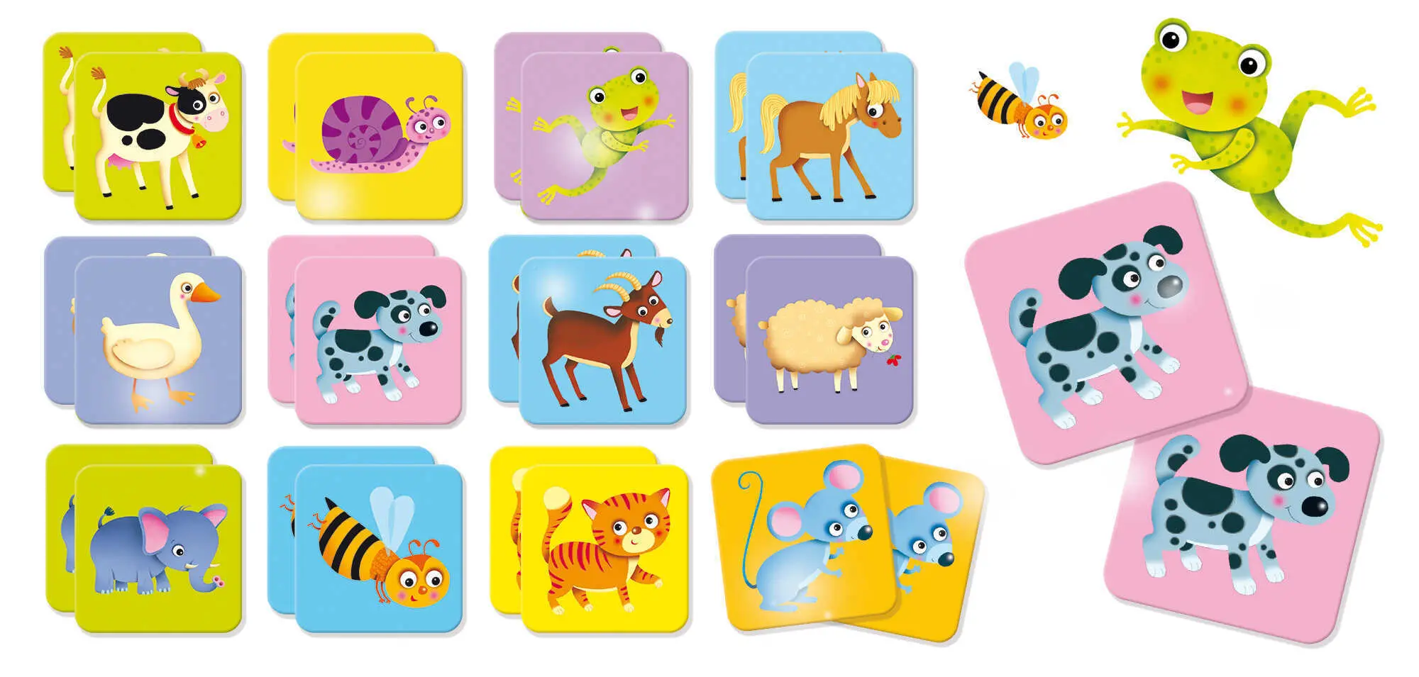 Bild: 8008324080045 | CAROTINA BABY MEMO Tiere | Spiel | Kartonschachtel | 80045 | Deutsch