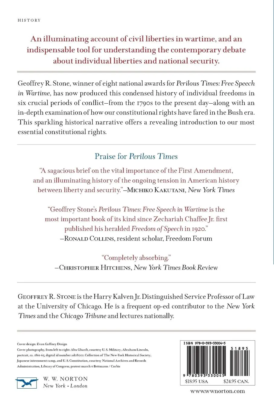 Rückseite: 9780393330045 | War and Liberty | An American Dilemma: 1790 to the Present | Stone