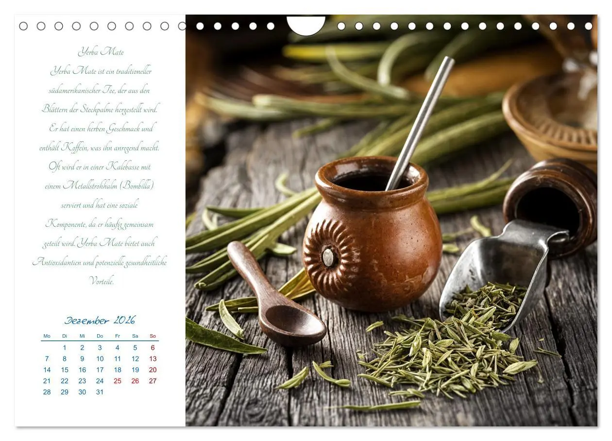 Bild: 9783457310045 | Ein Jahr in Tassen - Die Welt des Tees (Wandkalender 2026 DIN A4...