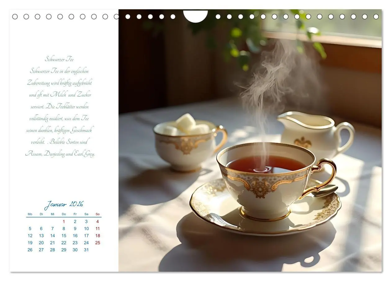 Bild: 9783457310045 | Ein Jahr in Tassen - Die Welt des Tees (Wandkalender 2026 DIN A4...