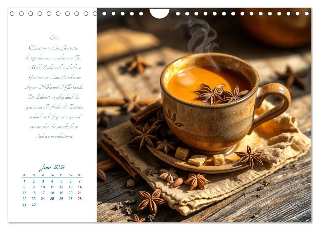 Bild: 9783457310045 | Ein Jahr in Tassen - Die Welt des Tees (Wandkalender 2026 DIN A4...