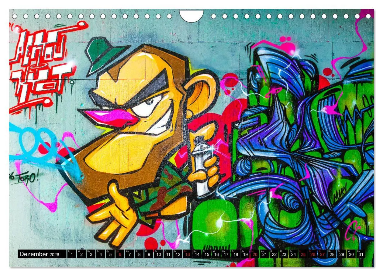 Bild: 9783457790045 | Street art Düsseldorf Michael Jaster (Wandkalender 2026 DIN A4...