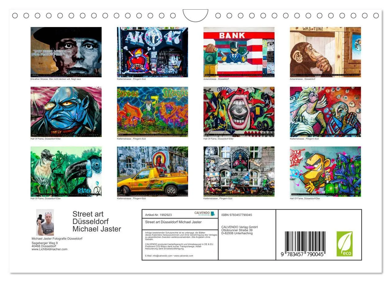Bild: 9783457790045 | Street art Düsseldorf Michael Jaster (Wandkalender 2026 DIN A4...