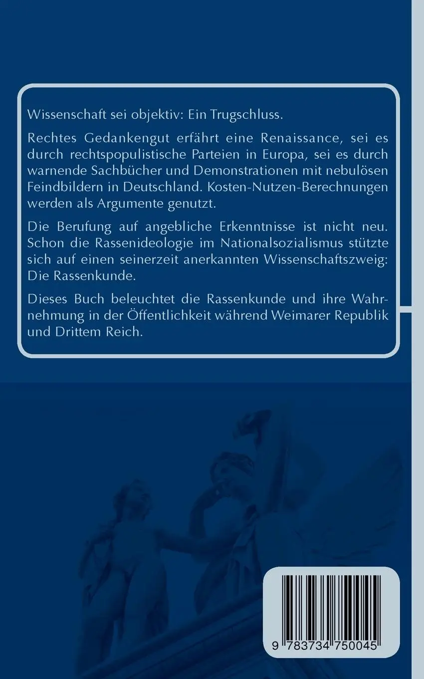 Rückseite: 9783734750045 | Rassenforschung Rassenkunde Rassenideologie | Wickenhäuser | Buch