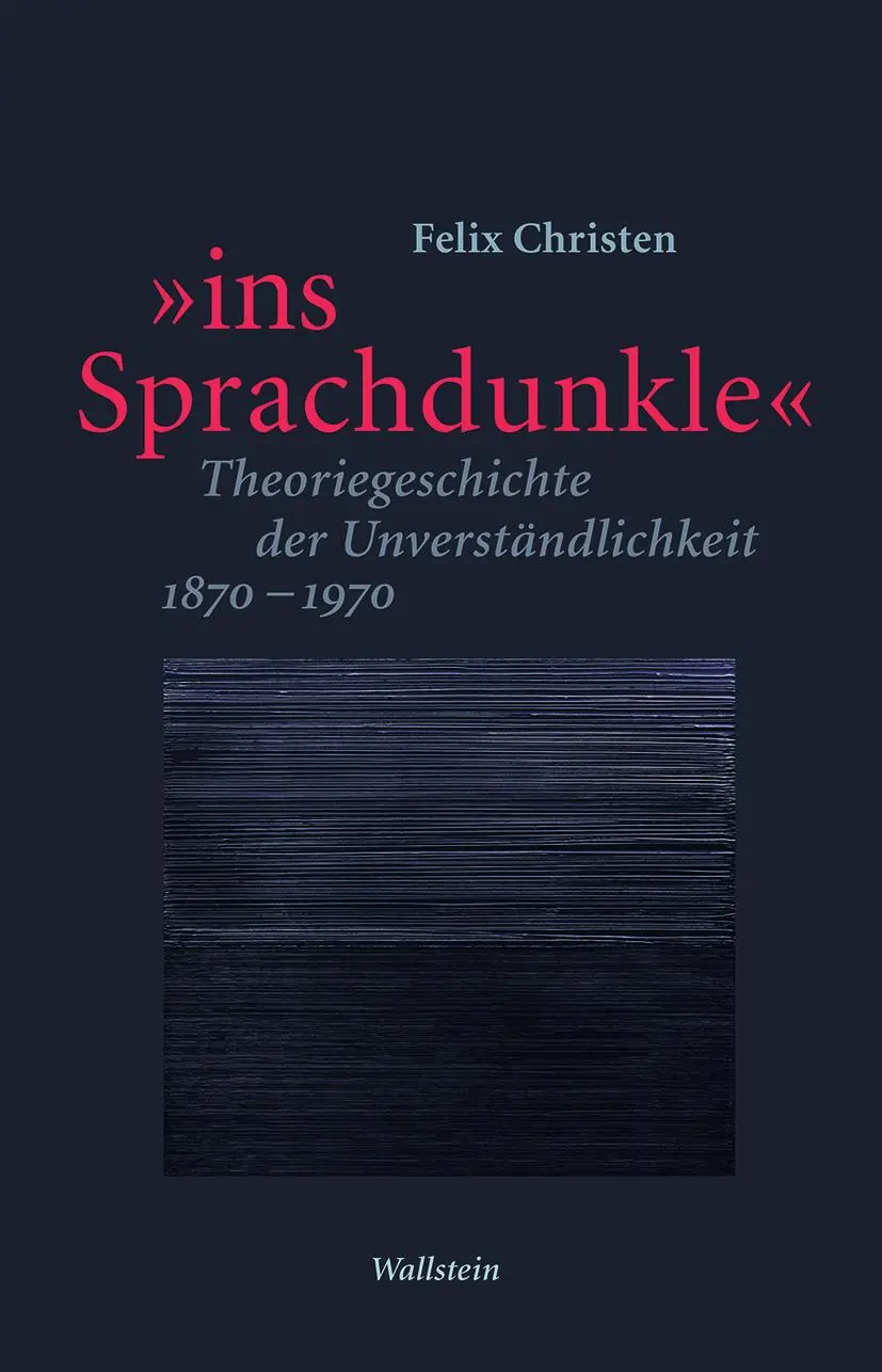 Cover: 9783835350045 | 'ins Sprachdunkle' | Felix Christen | Buch | 395 S. | Deutsch | 2021