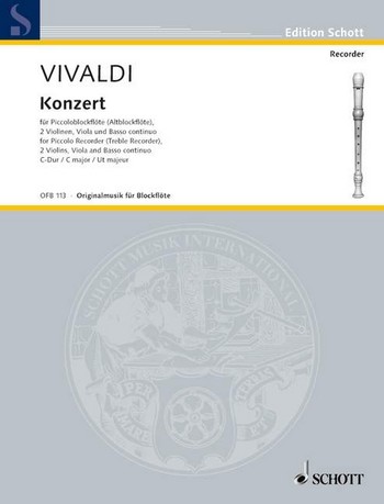 Cover: 9790001100045 | Konzert C-Dur | Antonio Vivaldi | Broschüre | Buch | Deutsch | 2018