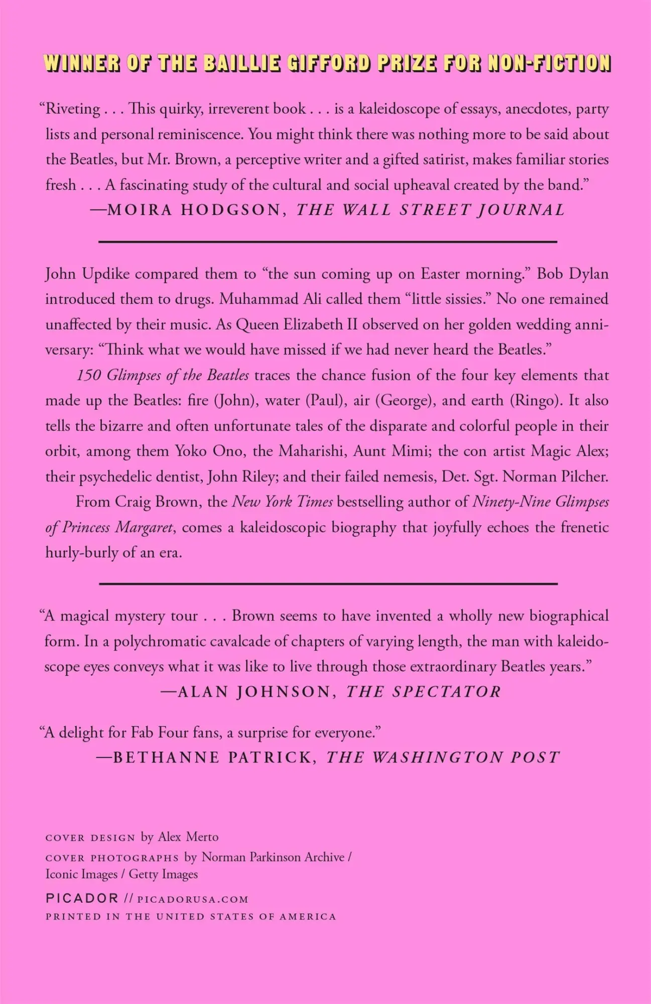 Rückseite: 9781250800145 | 150 Glimpses of the Beatles | Craig Brown | Taschenbuch | Englisch