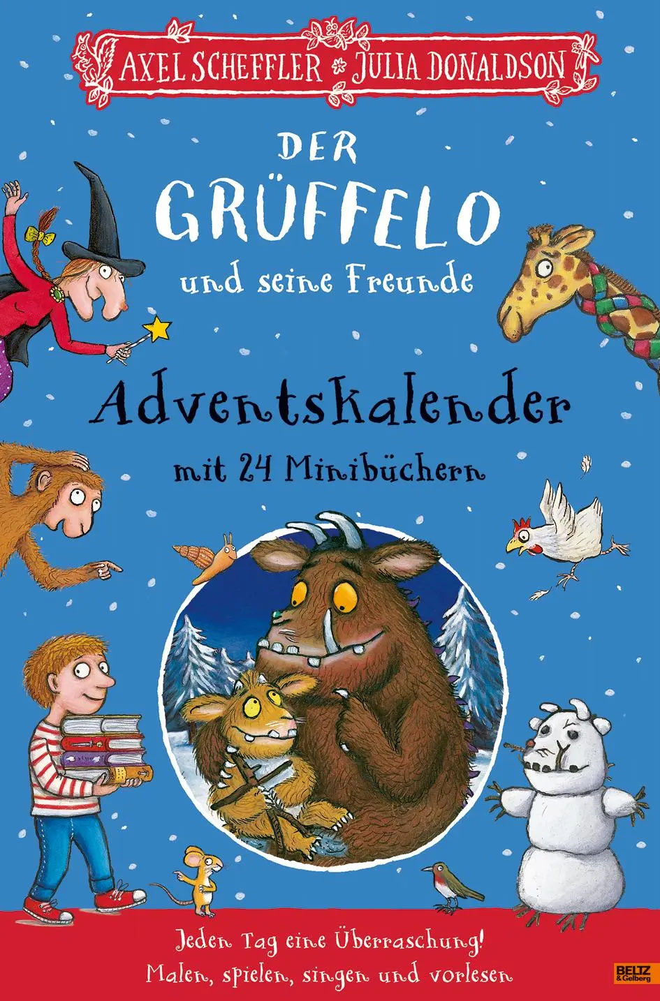 Cover: 9783407730145 | Der Grüffelo und seine Freunde. Adventskalender mit 24 Minibüchern