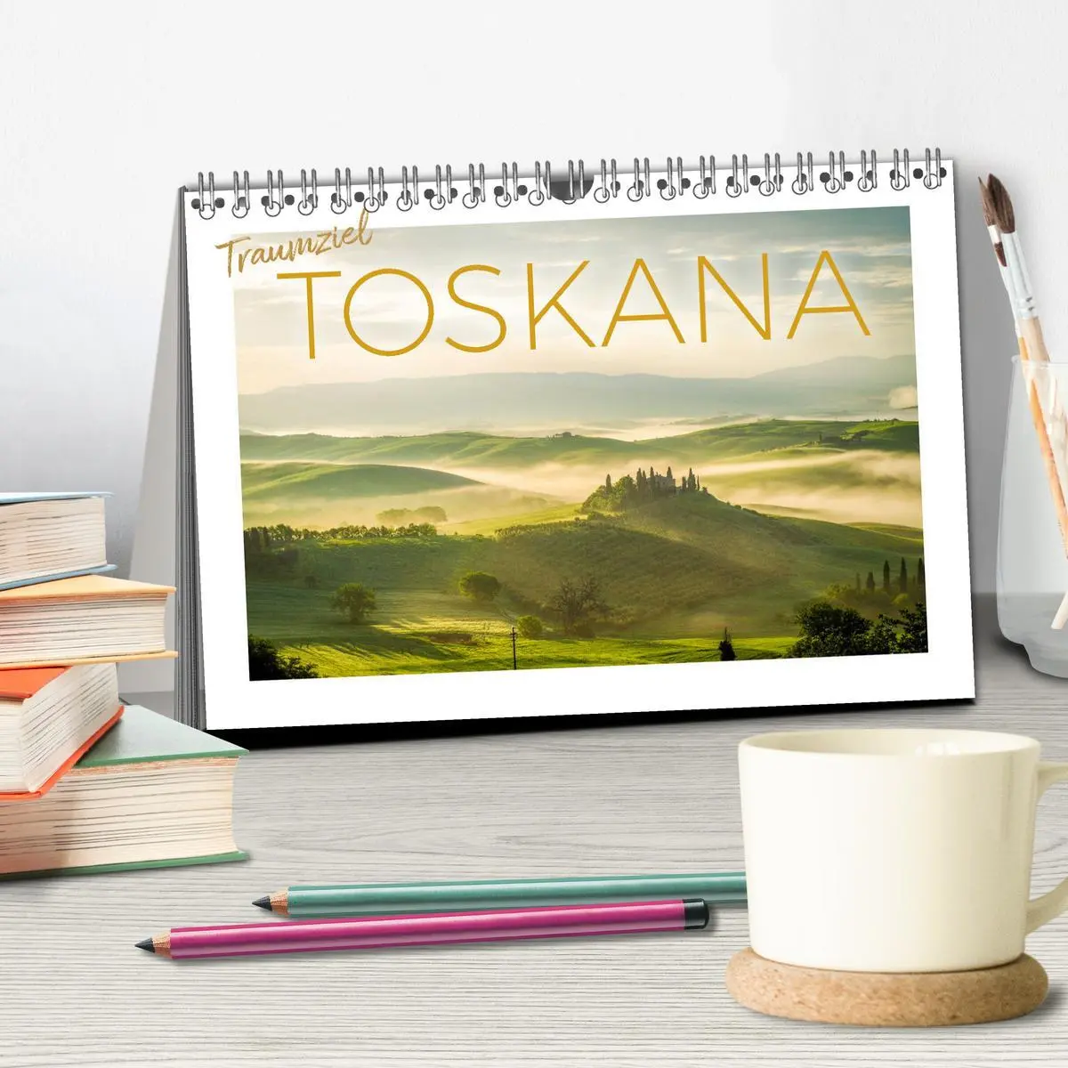 Bild: 9783457540145 | Traumziel Toskana (Tischkalender 2026 DIN A5 quer), CALVENDO...