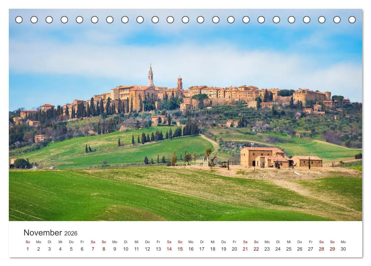 Bild: 9783457540145 | Traumziel Toskana (Tischkalender 2026 DIN A5 quer), CALVENDO...
