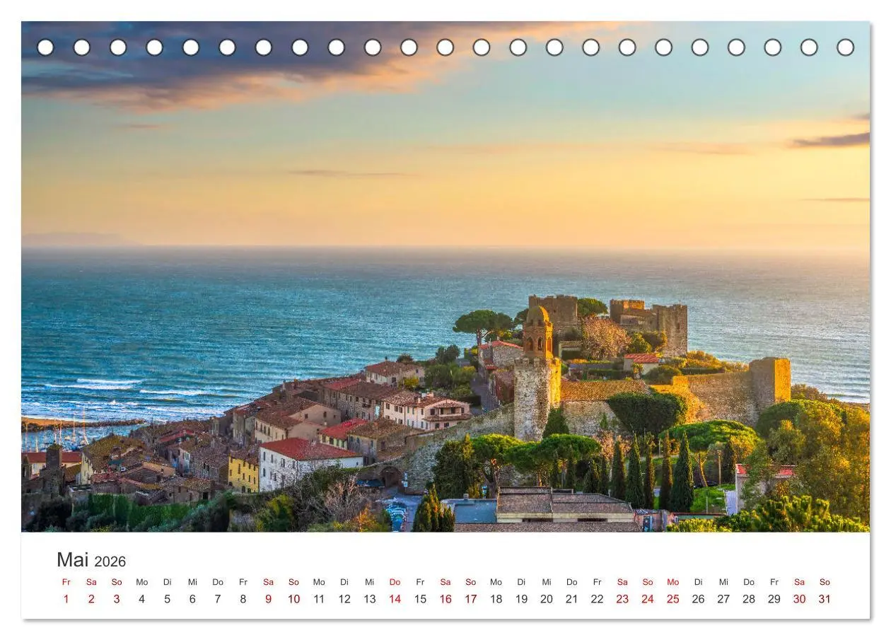 Bild: 9783457540145 | Traumziel Toskana (Tischkalender 2026 DIN A5 quer), CALVENDO...