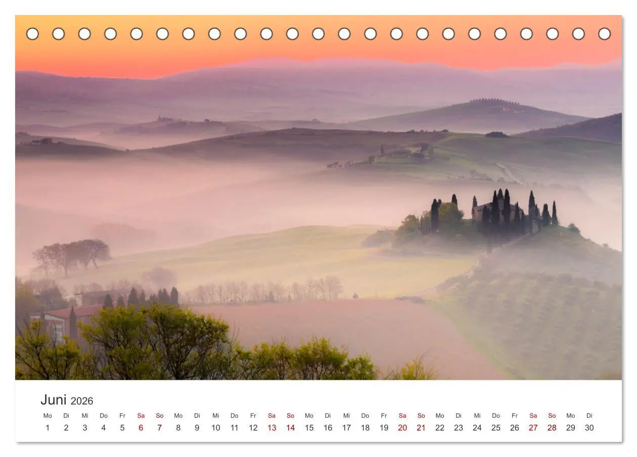 Bild: 9783457540145 | Traumziel Toskana (Tischkalender 2026 DIN A5 quer), CALVENDO...
