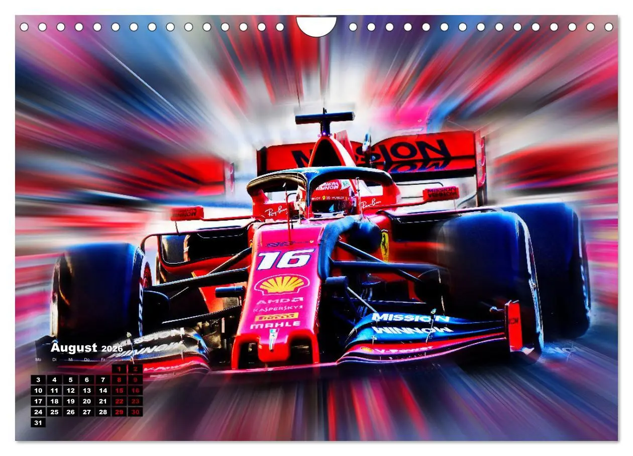 Bild: 9783457610145 | Leidenschaft Formel 1 (Wandkalender 2026 DIN A4 quer), CALVENDO...