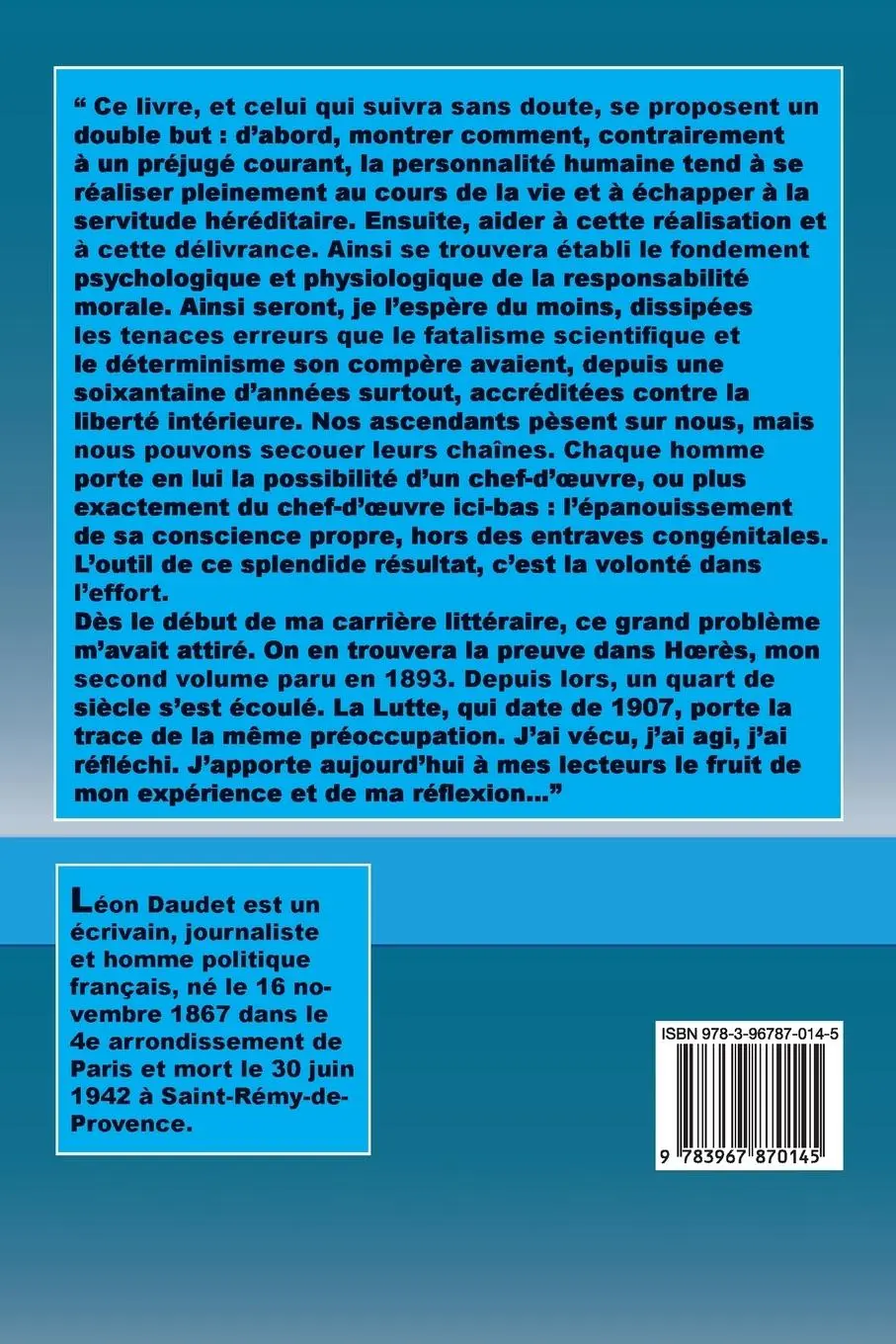 Rückseite: 9783967870145 | L'Hérédo | Léon Daudet | Taschenbuch | Kartoniert / Broschiert | 2019