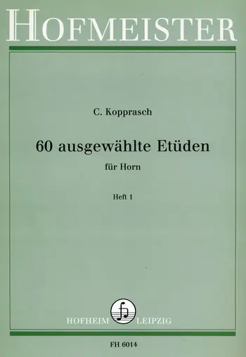 Cover: 9790203460145 | 60 Ausgewahlte Etuden (Gumbert, Frehse) - Heft 1 | C. Kopprasch | Buch