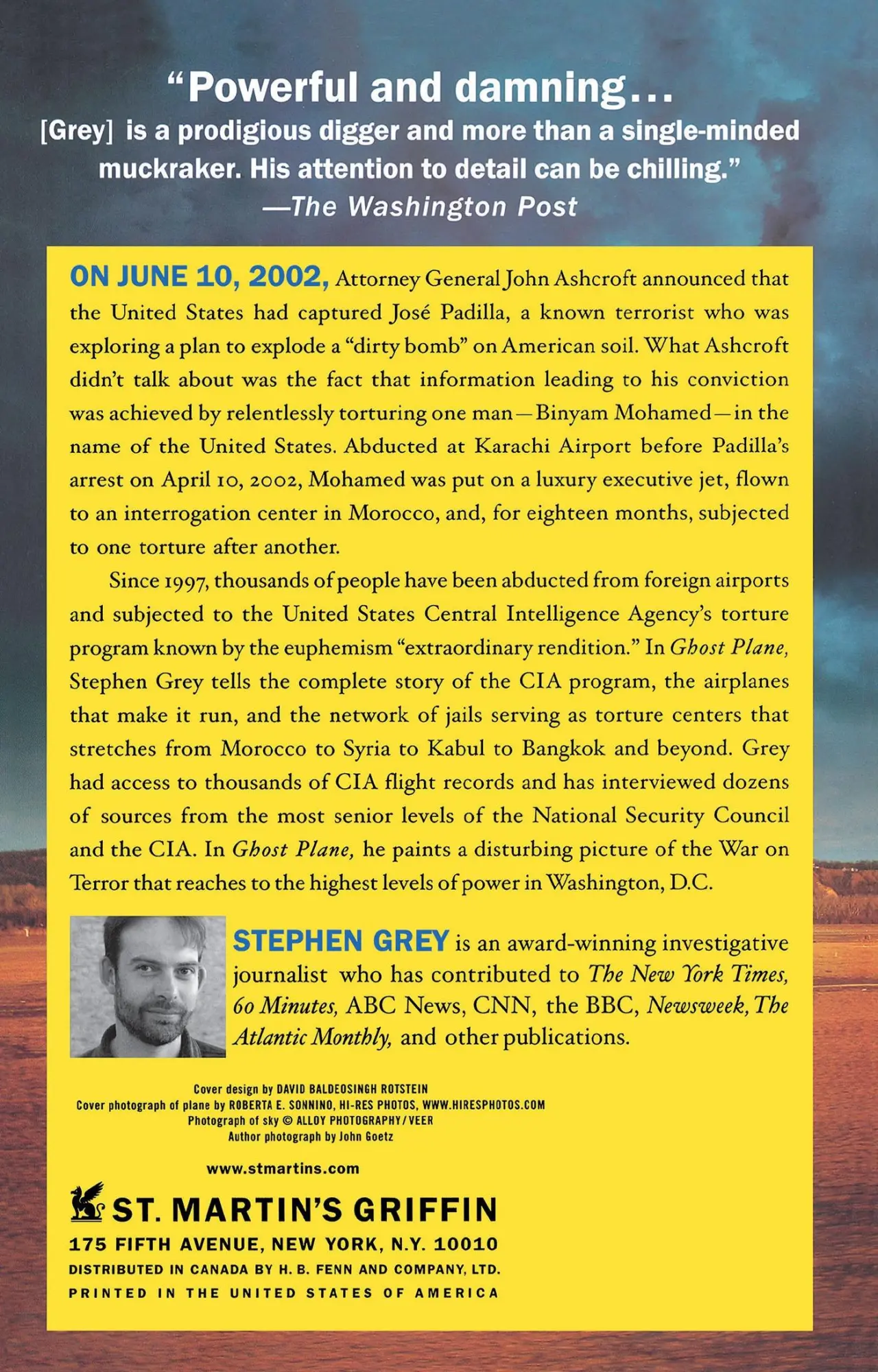 Rückseite: 9780312360245 | Ghost Plane | The True Story of the CIA Rendition and Torture Program