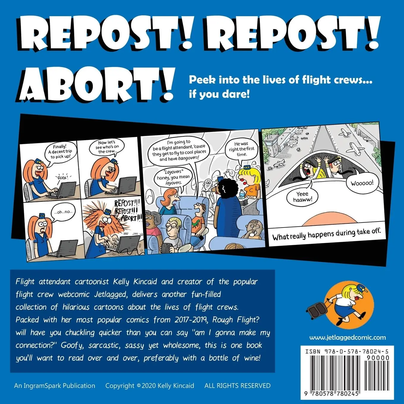 Rückseite: 9780578780245 | Rough Flight? The Third Jetlagged Comic Collection | Kelly Kincaid
