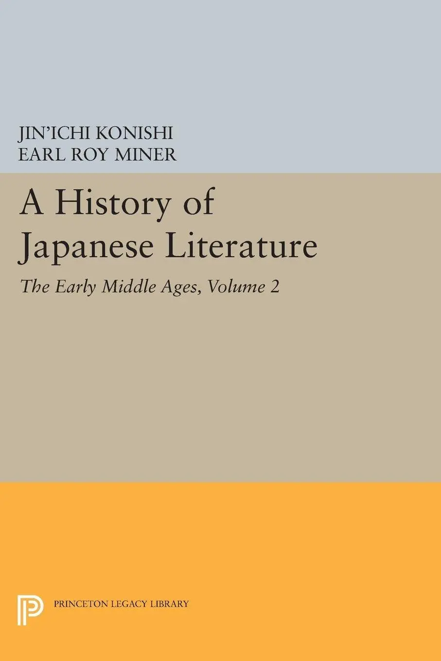 Cover: 9780691610245 | A History of Japanese Literature, Volume 2 | The Early Middle Ages