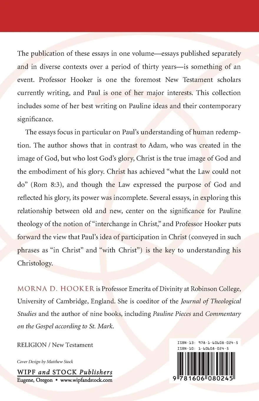 Rückseite: 9781606080245 | From Adam to Christ | Morna D. Hooker | Taschenbuch | Englisch | 2008