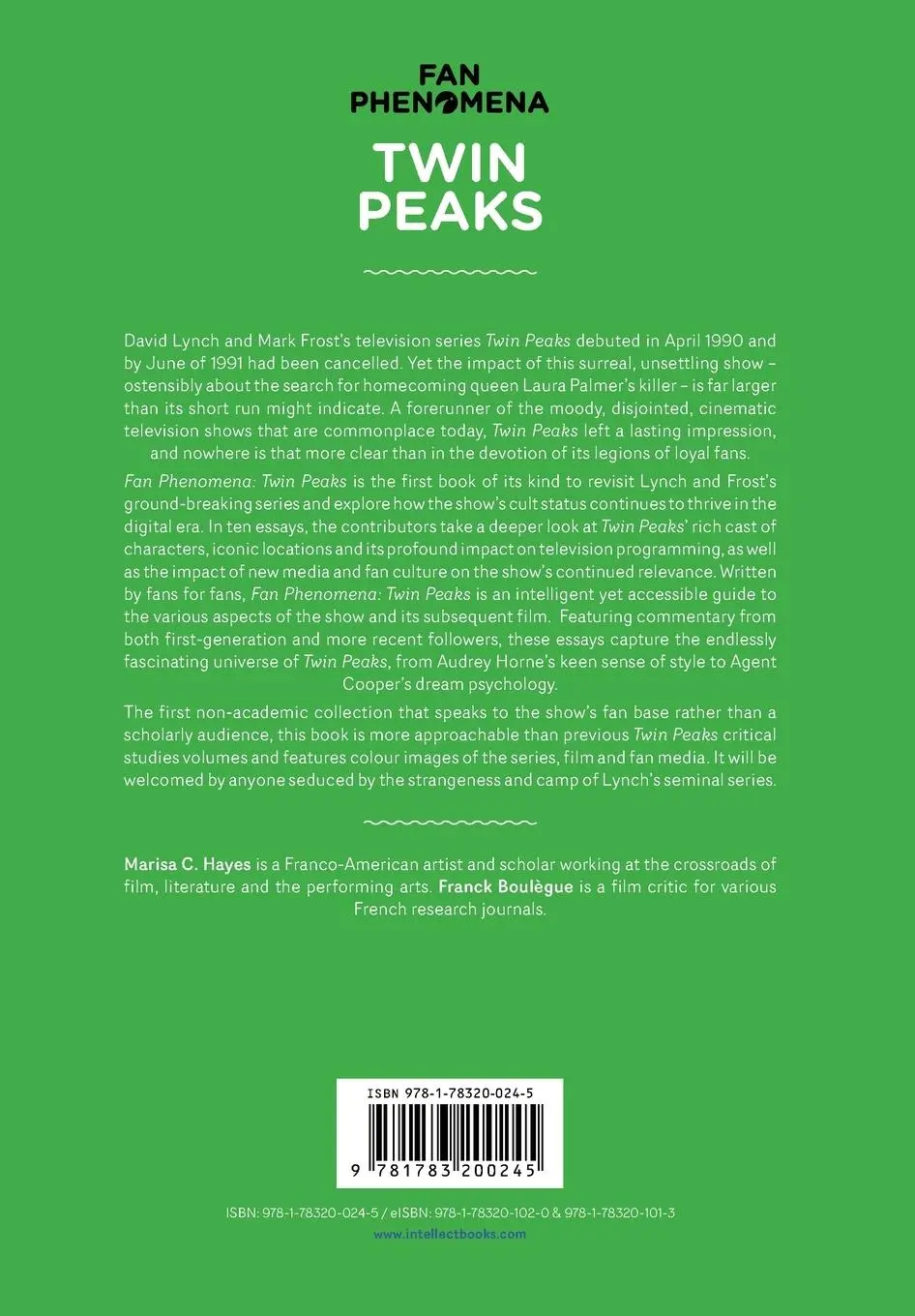 Rückseite: 9781783200245 | Fan Phenomena | Twin Peaks | Franck Boulègue (u. a.) | Taschenbuch
