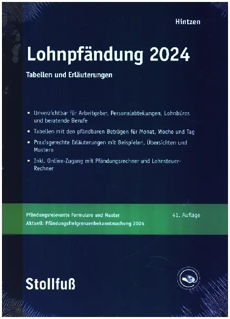Cover: 9783083140245 | Lohnpfändung 2024 | Tabellen und Erläuterungen | Udo Hintzen | Buch