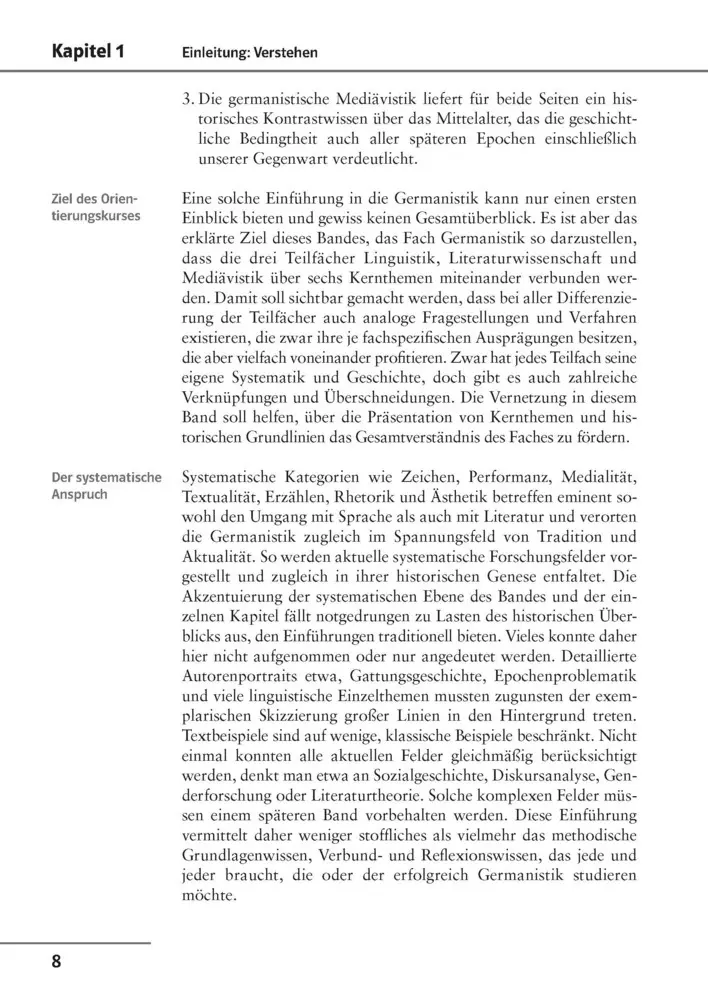 Bild: 9783129390245 | Uni Wissen Orientierungskurs Germanistik | Sicher im Studium | Buch