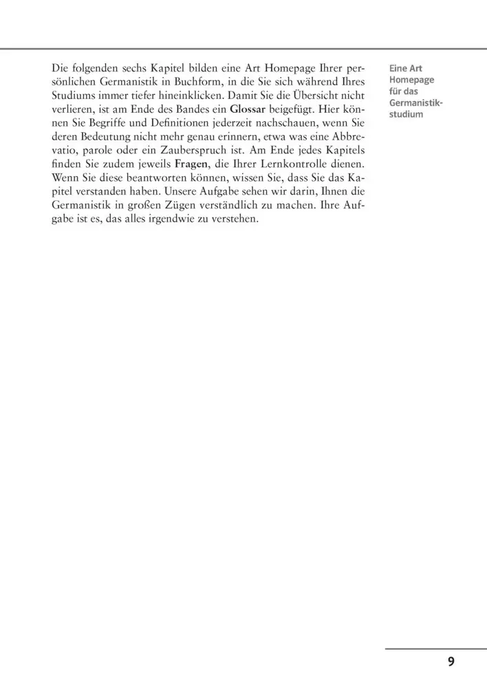 Bild: 9783129390245 | Uni Wissen Orientierungskurs Germanistik | Sicher im Studium | Buch