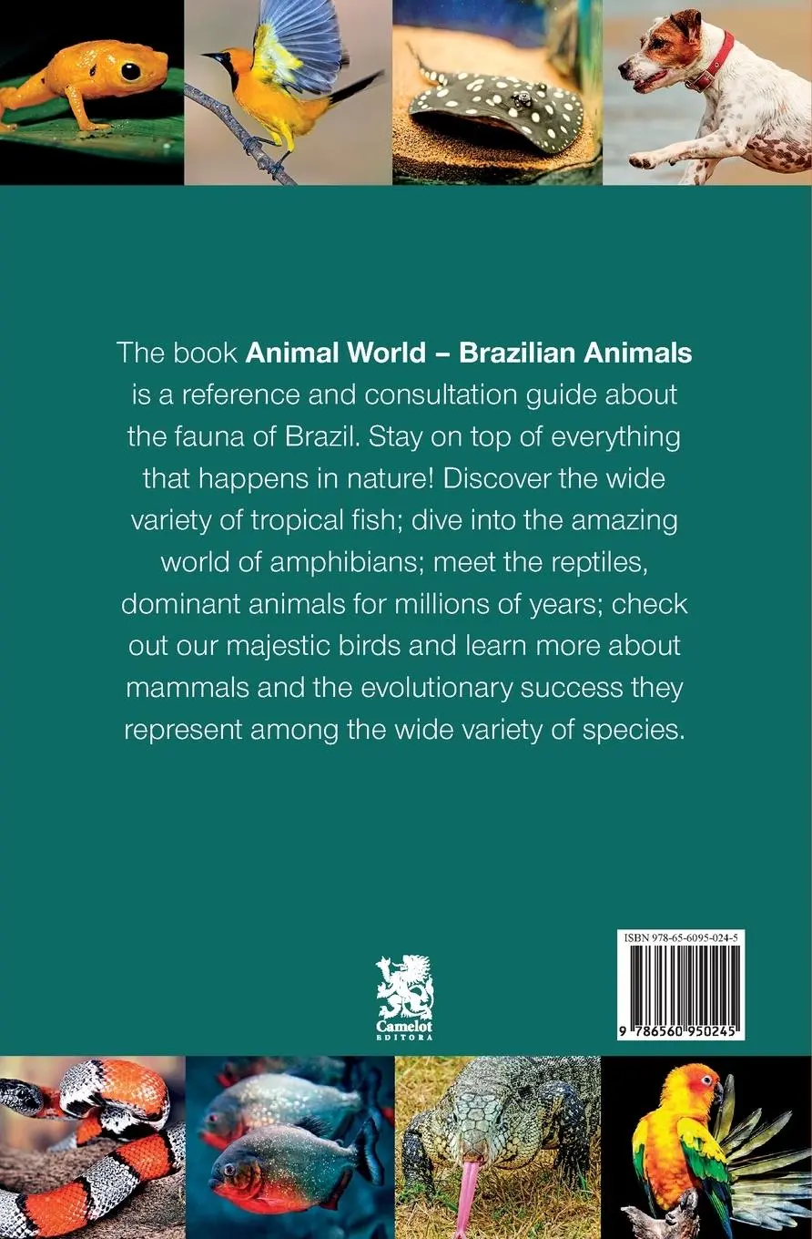 Rückseite: 9786560950245 | Animal World | Brazilian Animals | Camelot Editora Editora | Buch