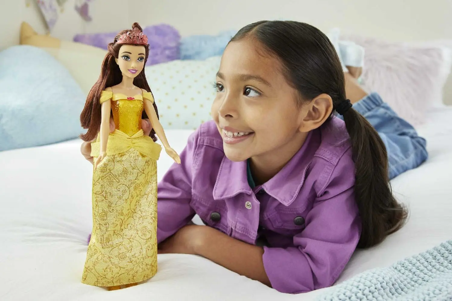 Bild: 194735120345 | Disney Prinzessin Belle-Puppe | In Blister | HLW11 | 2023 | Mattel