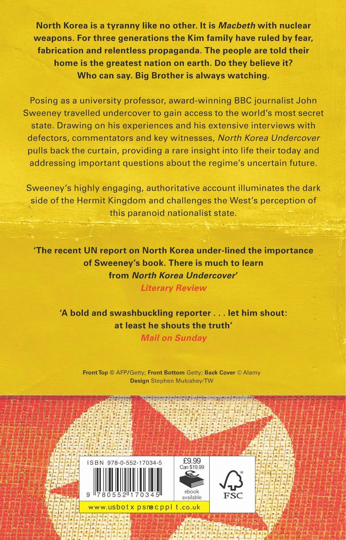 Rückseite: 9780552170345 | North Korea Undercover | John Sweeney | Taschenbuch | 381 S. | 2014