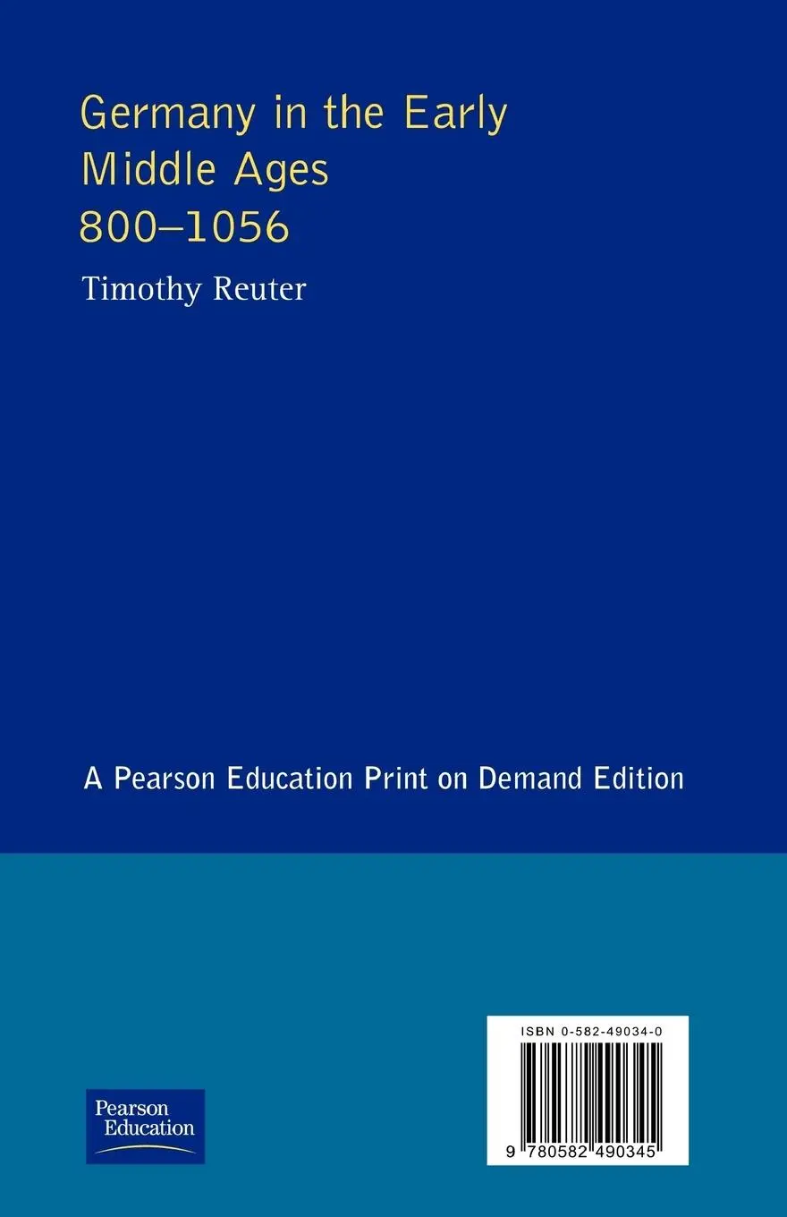 Rückseite: 9780582490345 | Germany in the Early Middle Ages c. 800-1056 | Timothy Reuter | Buch